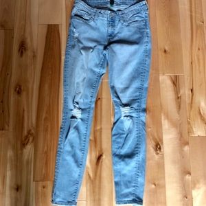 Bleached Ripped Jeans